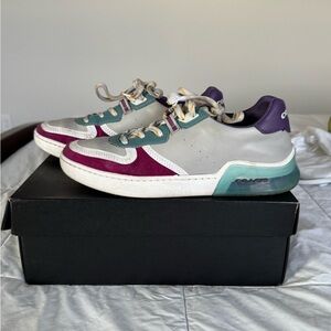 Coach Purple and Teal Sneakers